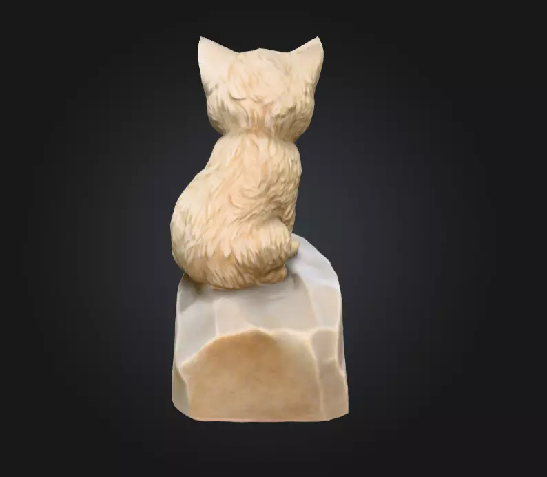 Whisker Sculpture Low-poly 3D model_4