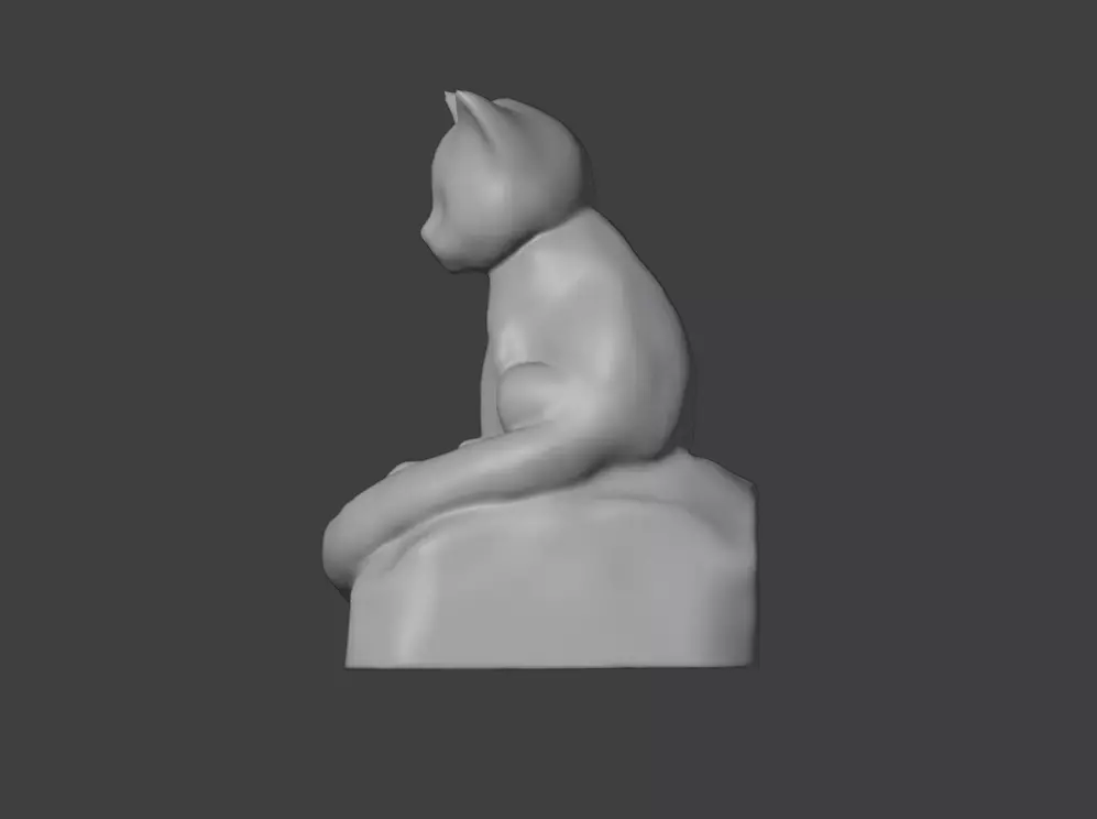 Whisker Sculpture Low-poly 3D model_18