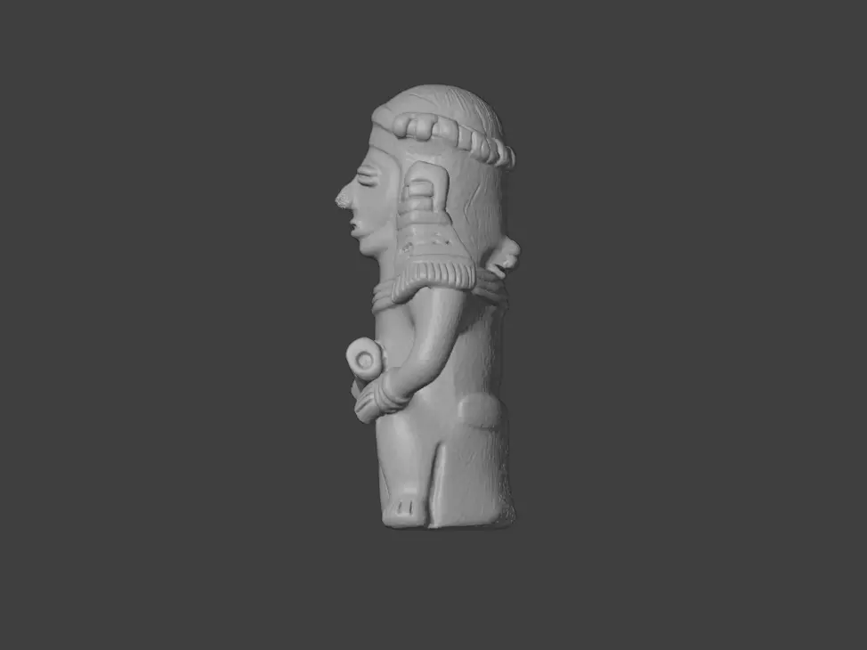 Aztec Sculpture Low-poly 3D model_19