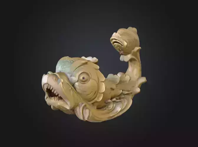 Stone Fish Sculpture