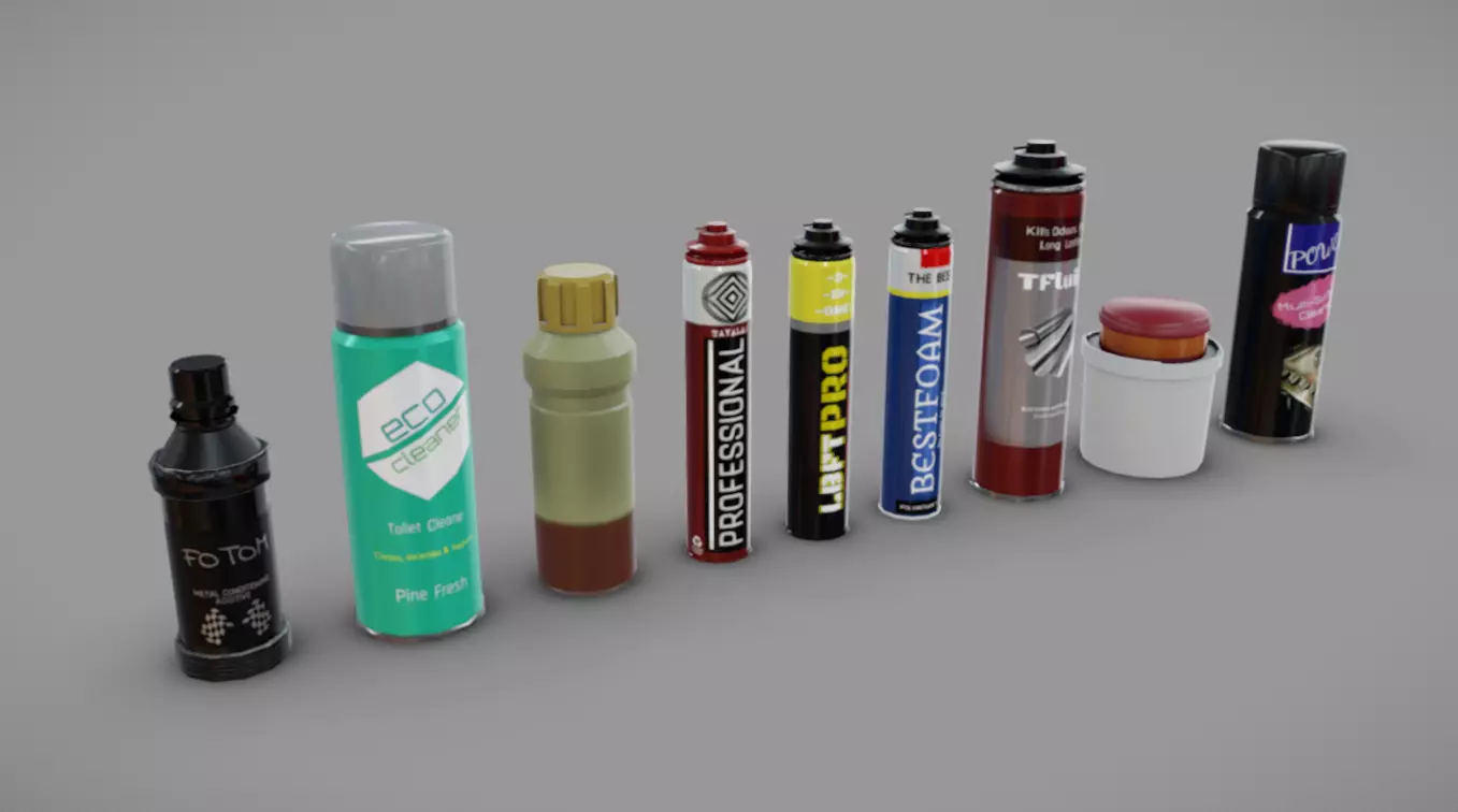 Tools Pack 10 Low-poly 3D model_2