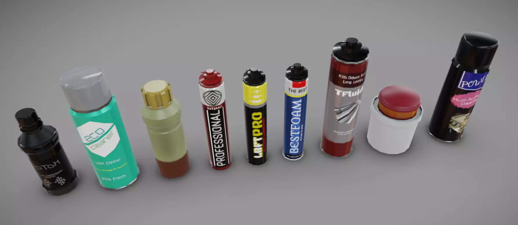 Tools Pack 10 Low-poly 3D model_8