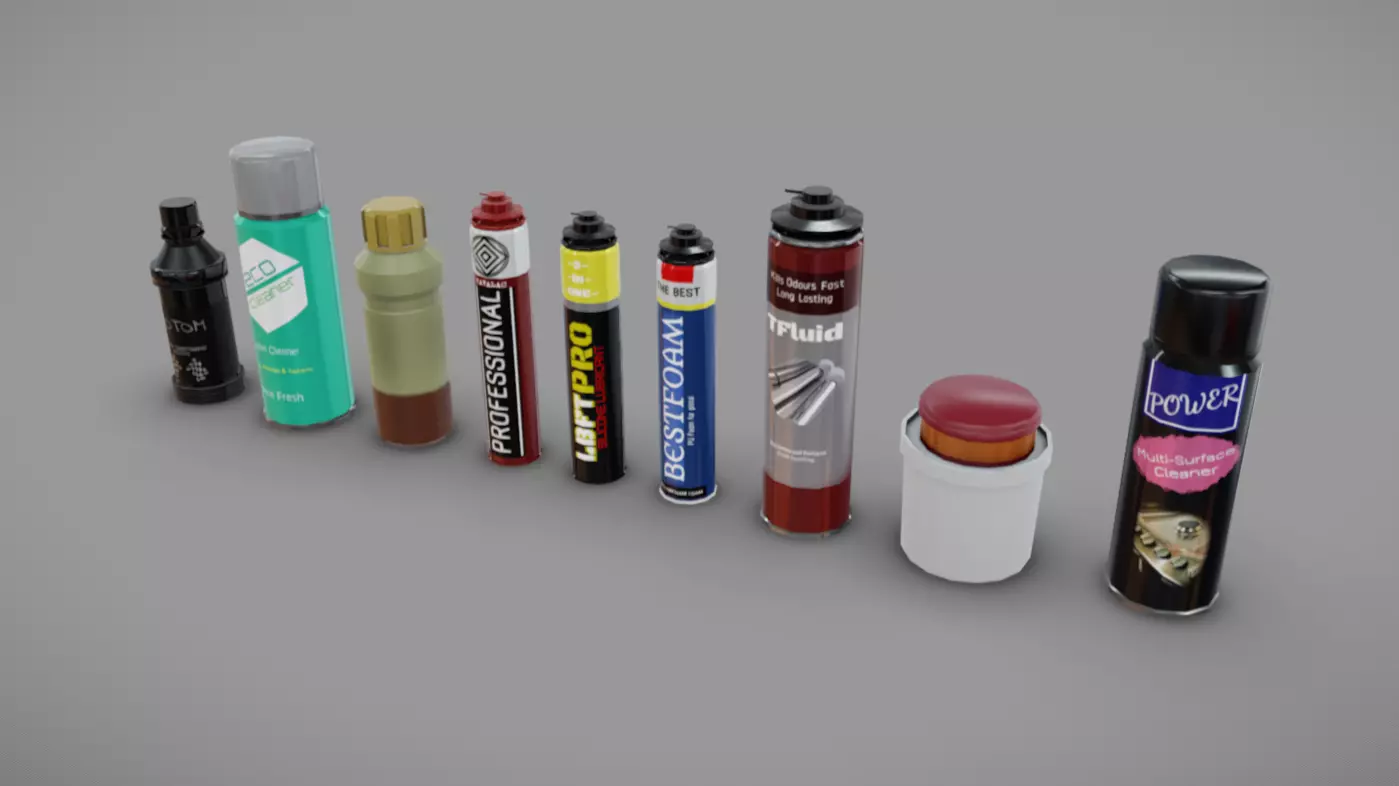 Tools Pack 10 Low-poly 3D model_1