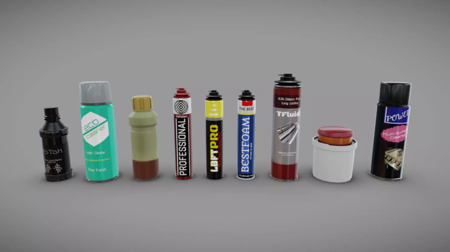 Tools Pack 10 Low-poly 3D model_0