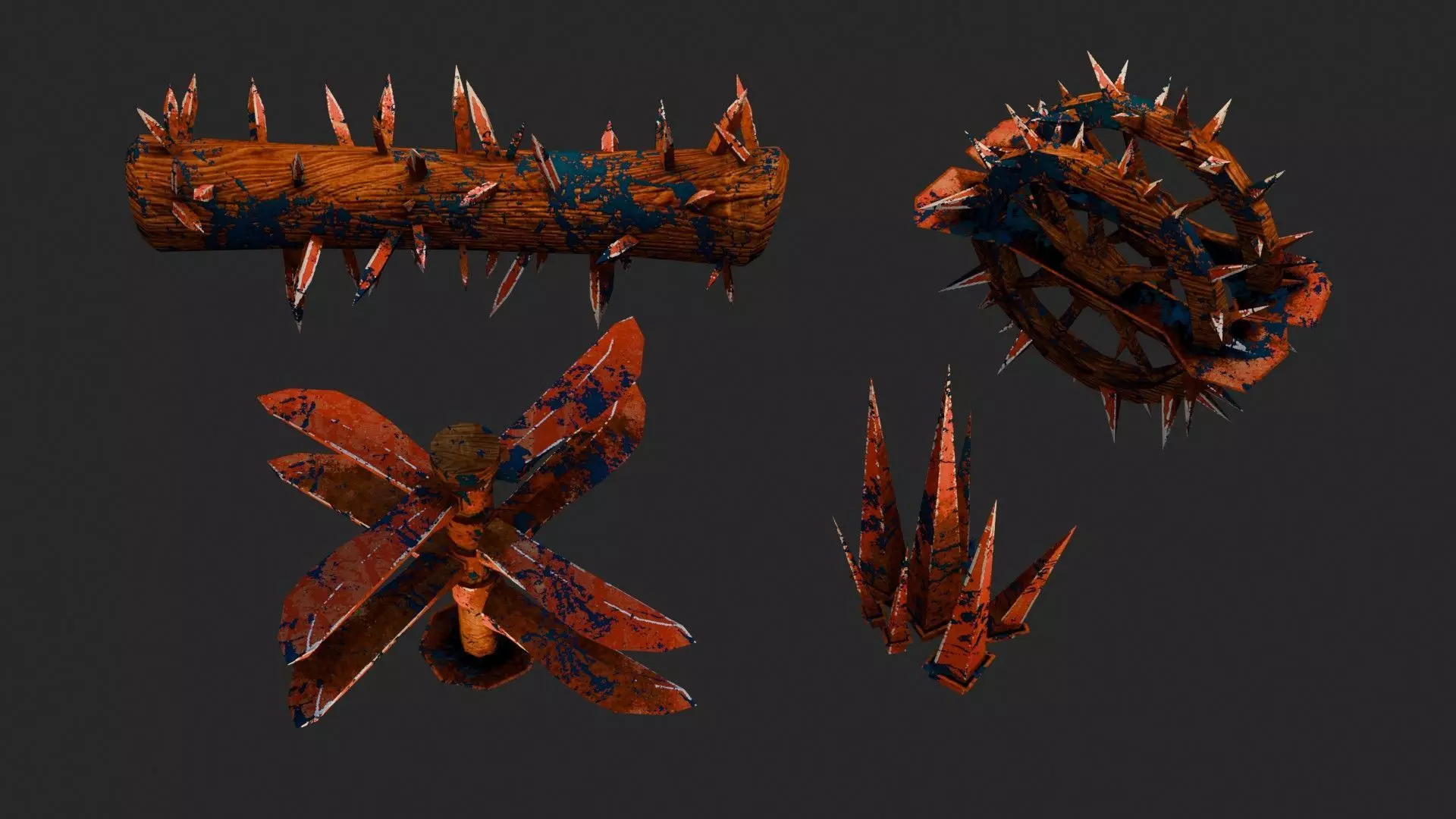 Dungeon Traps Low-poly 3D model_13