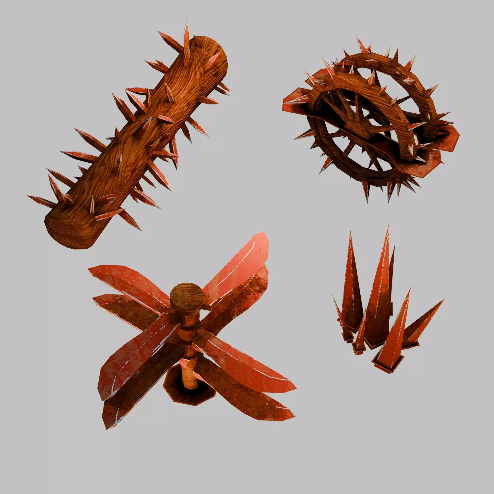 Dungeon Traps Low-poly 3D model_11