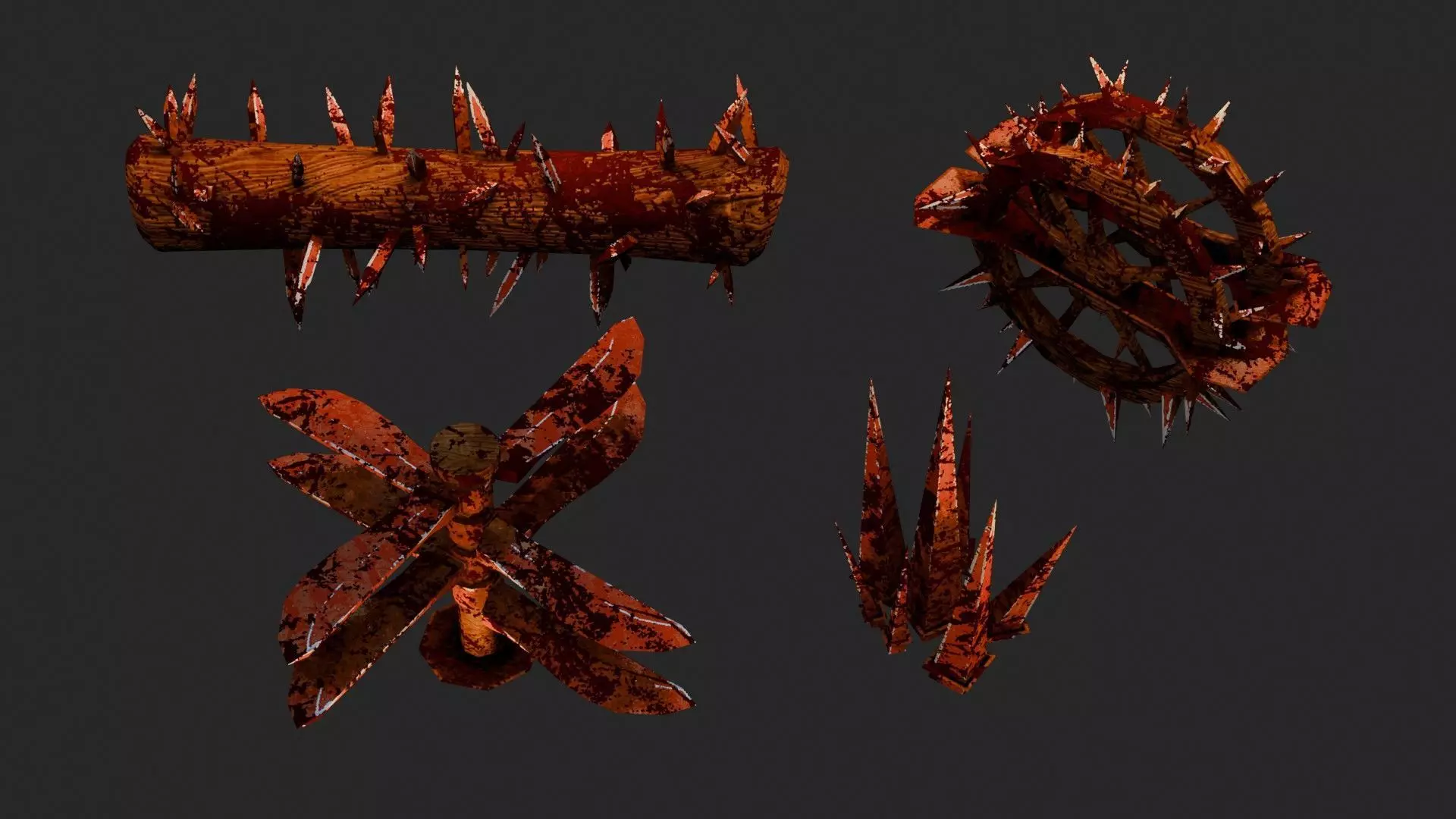 Dungeon Traps Low-poly 3D model_3