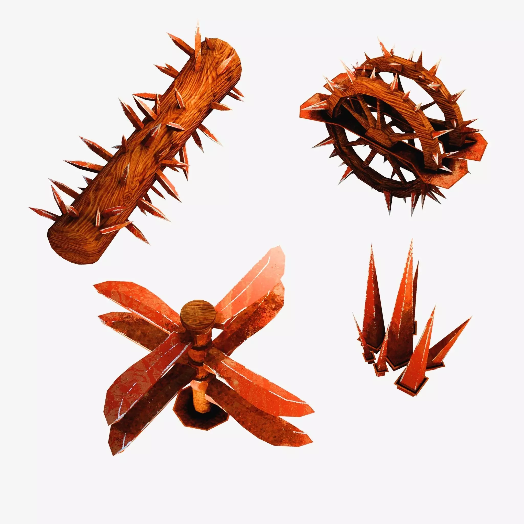 Dungeon Traps Low-poly 3D model_4