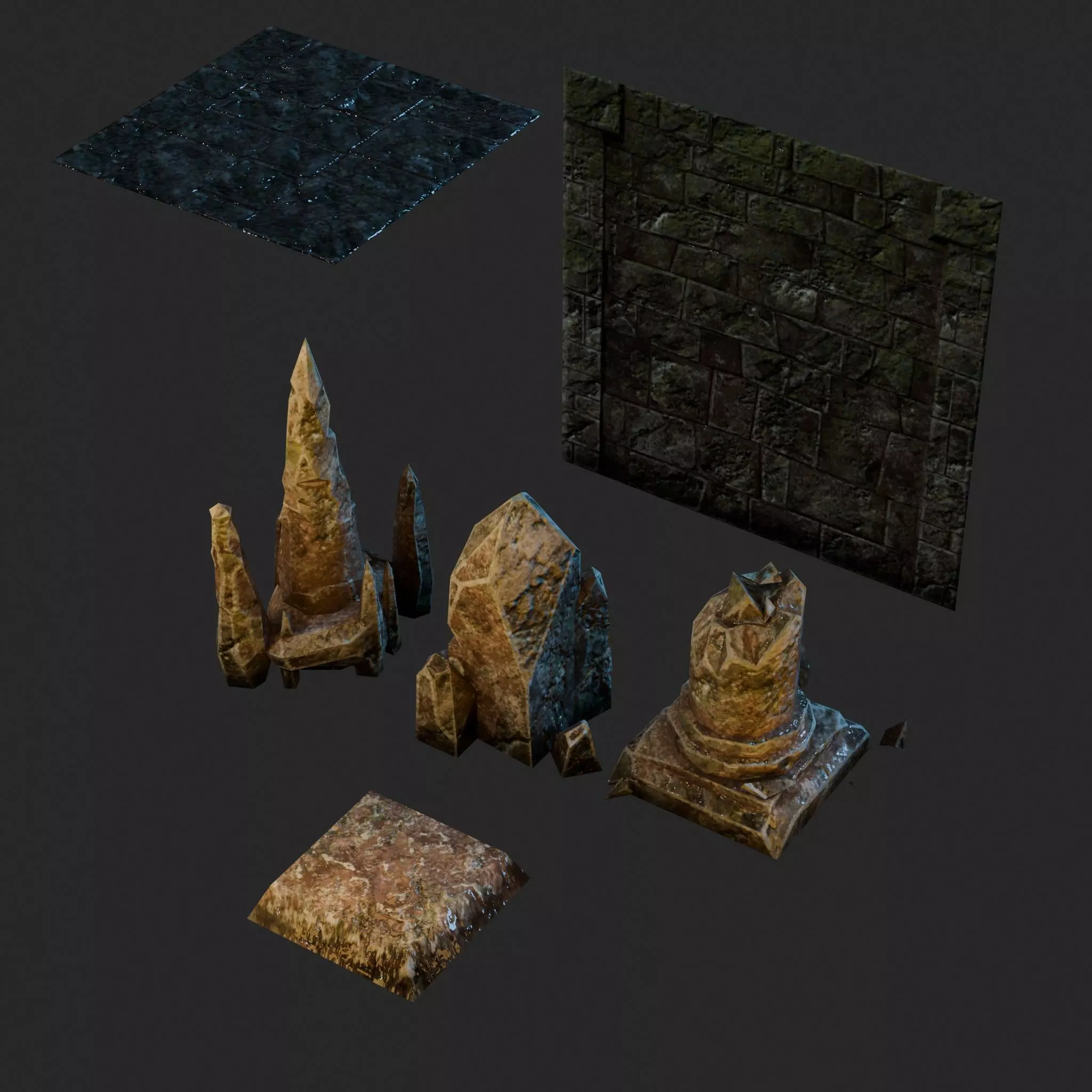 Dungeon Traps Low-poly 3D model_19
