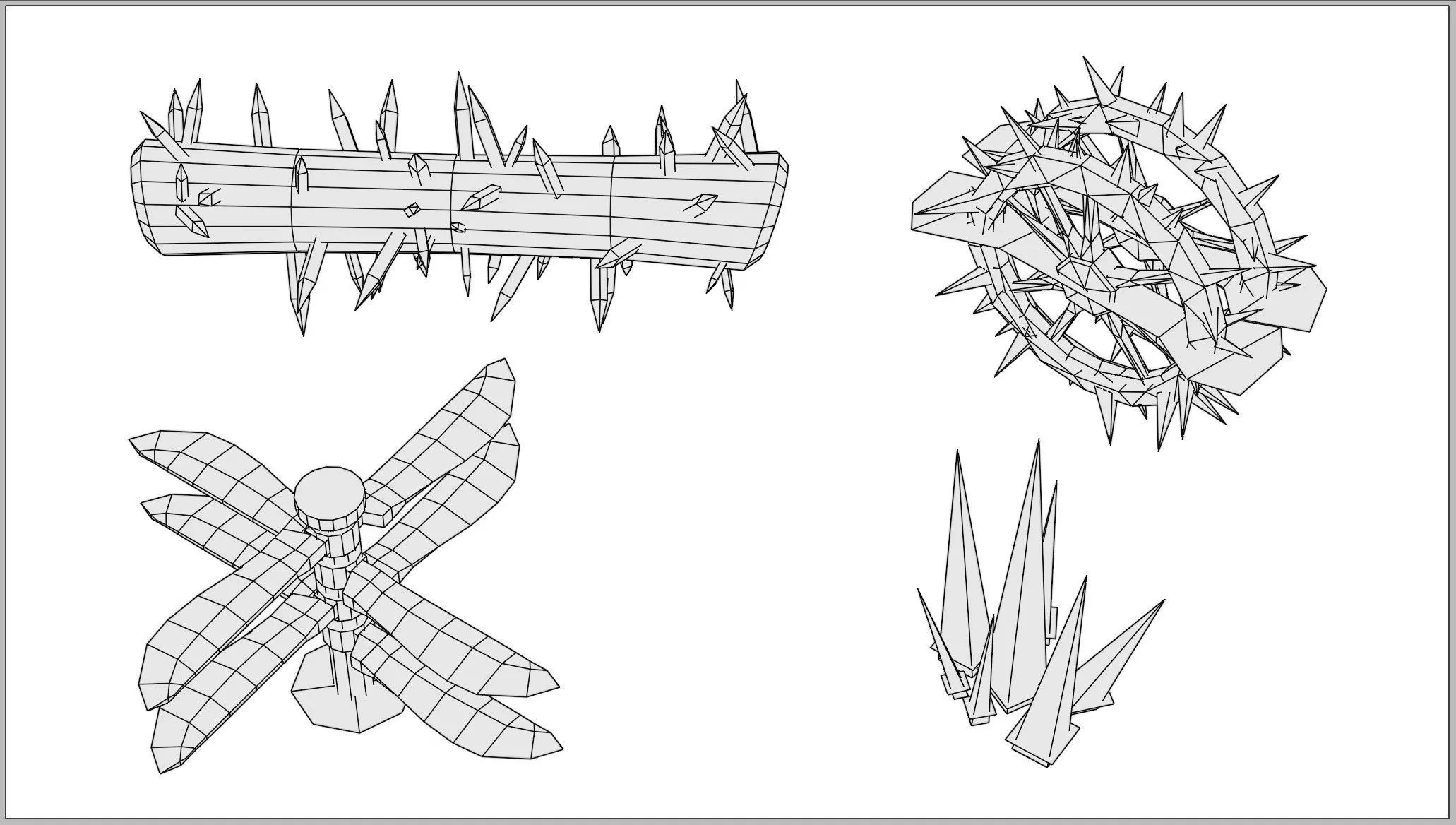 Dungeon Traps Low-poly 3D model_18