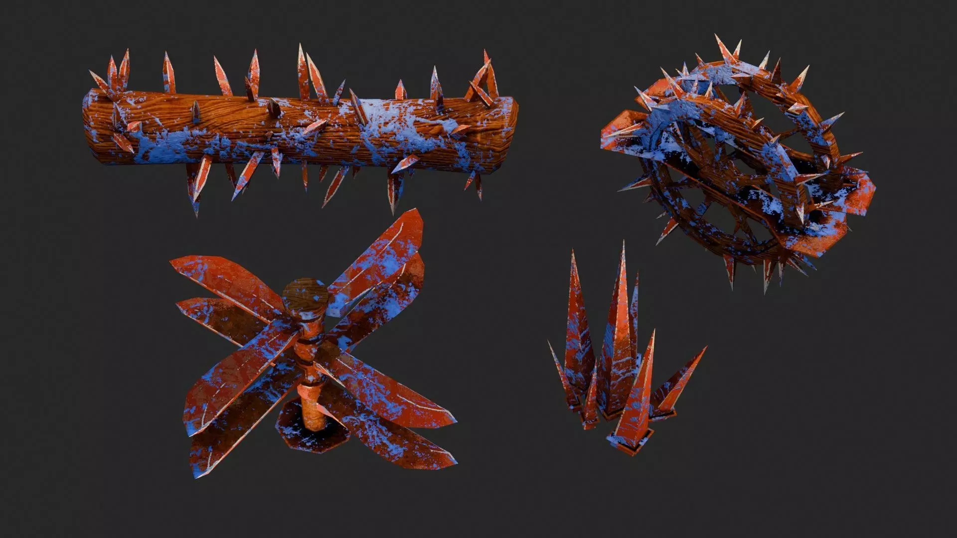 Dungeon Traps Low-poly 3D model_2