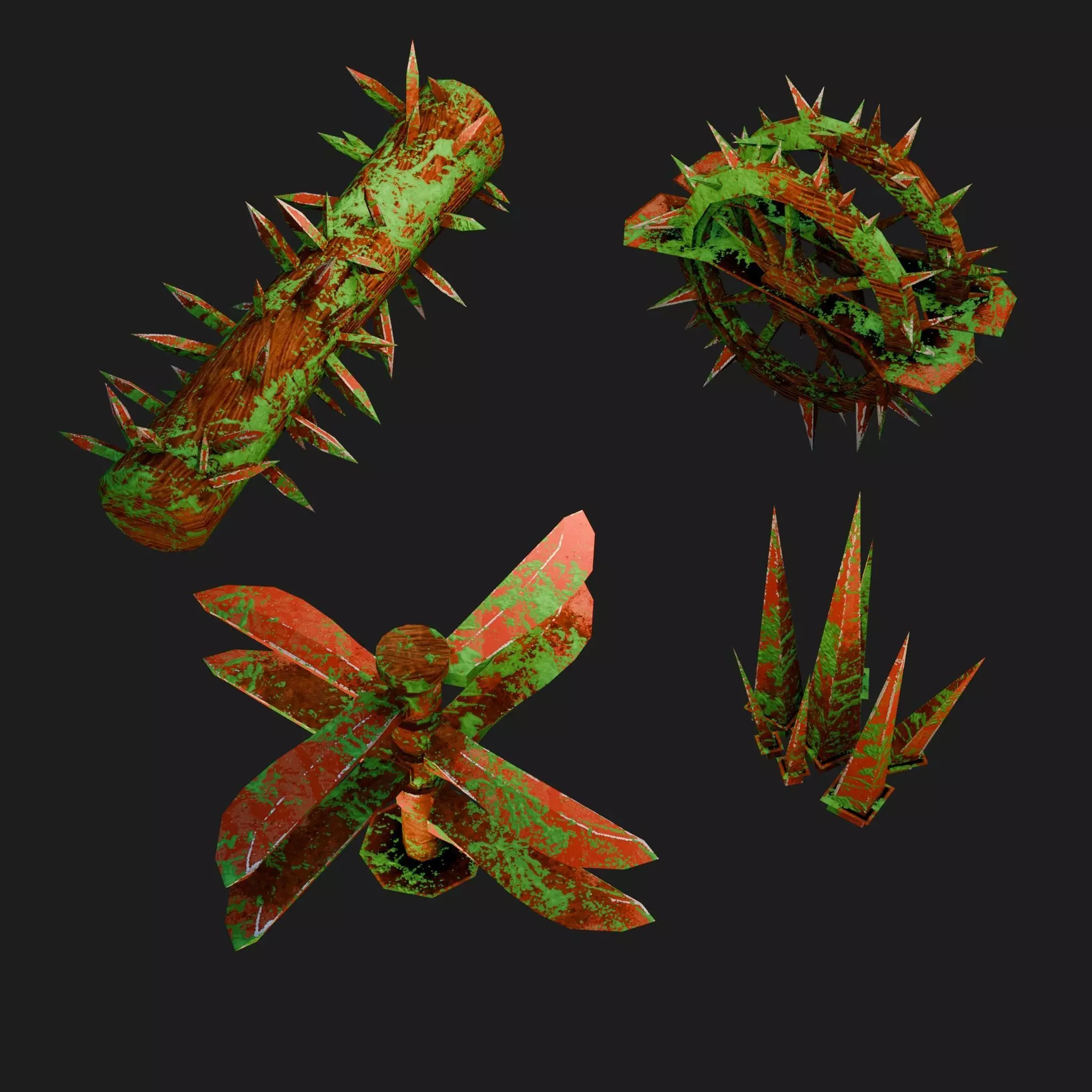 Dungeon Traps Low-poly 3D model_9