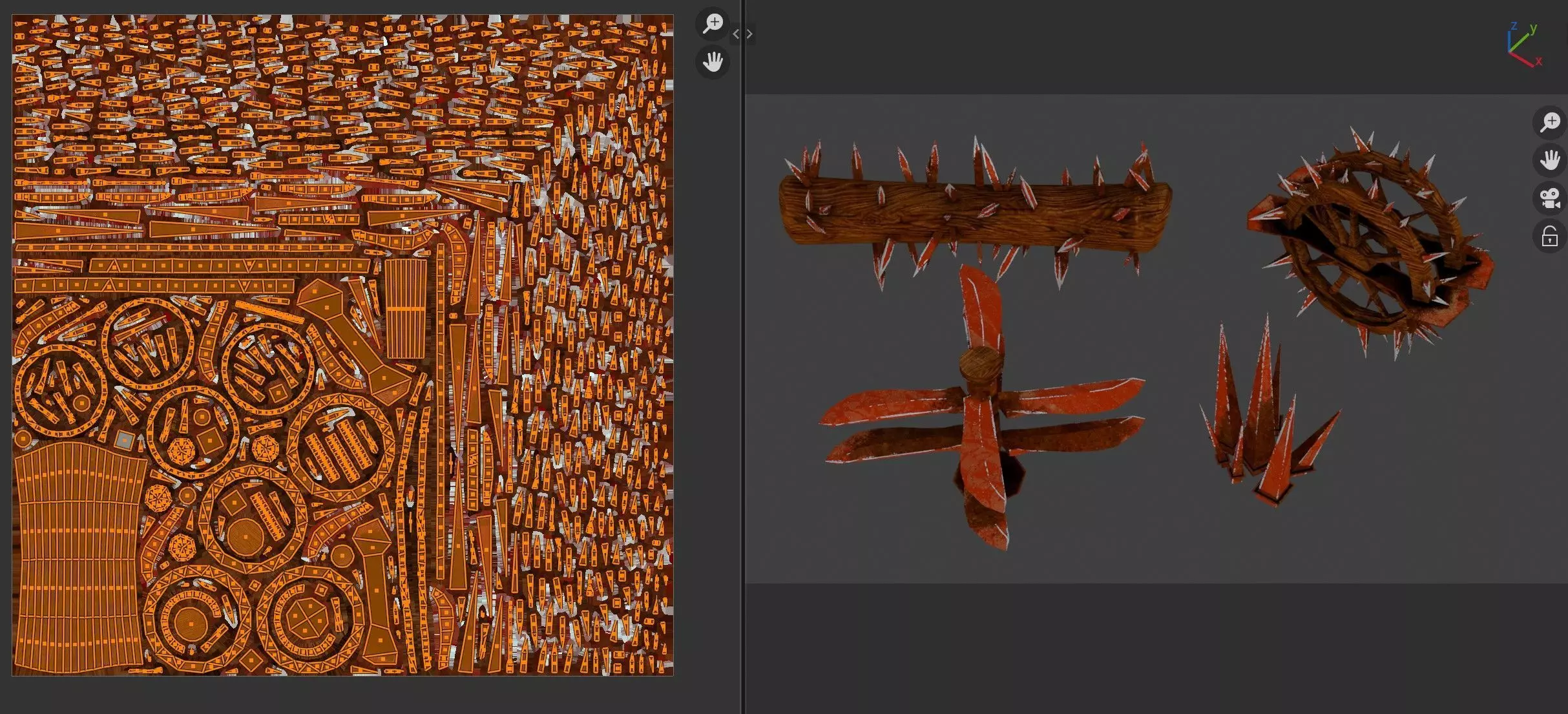 Dungeon Traps Low-poly 3D model_14