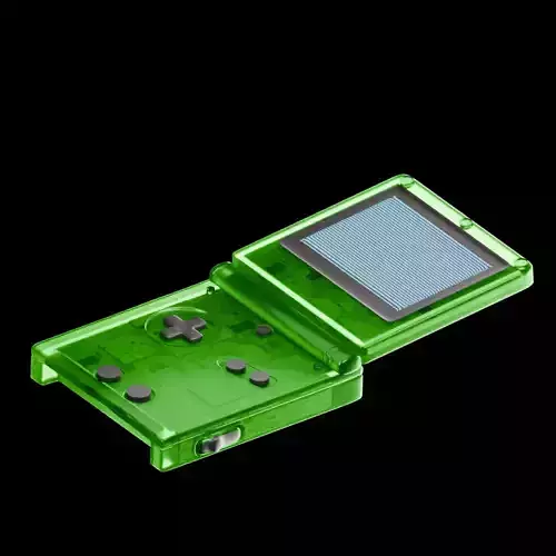 Gameboy Advance SP 3D Model - Retro Handheld Console