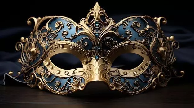 Elegant Ornamental Royal Masquerade Mask 3D print model