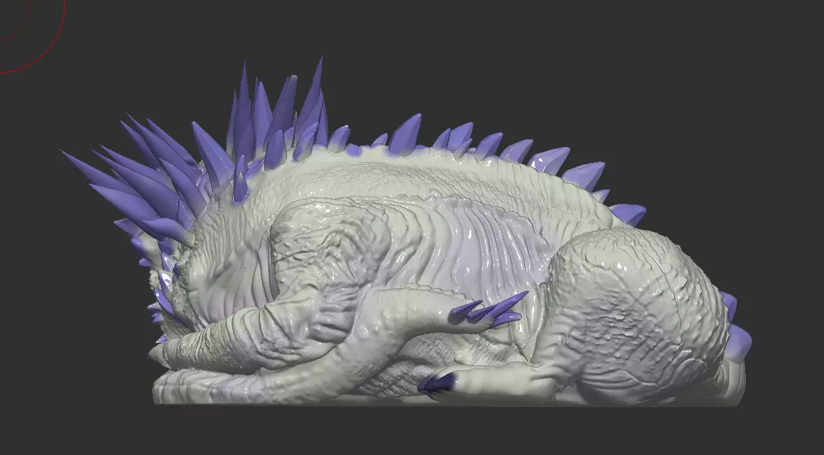Baby Shimo-Inspired Monster 3D print model_3