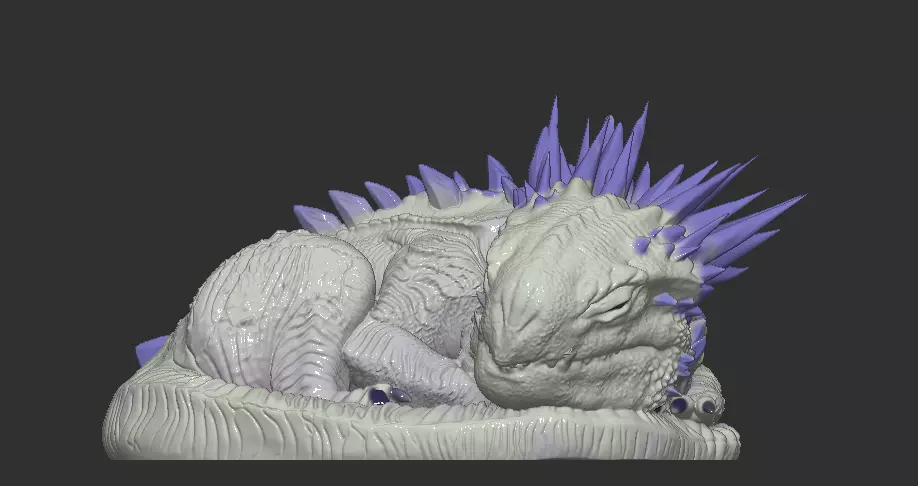 Baby Shimo-Inspired Monster 3D print model_0