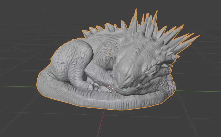 Baby Shimo-Inspired Monster 3D print model_6