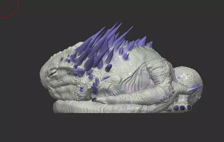 Baby Shimo-Inspired Monster 3D print model_2