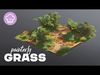 Painterly Grass Vegetation Pack HD Low Poly Low-poly 3D model_2