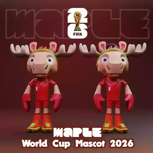 Maple - 2026 World Cup Mascot - Keychain