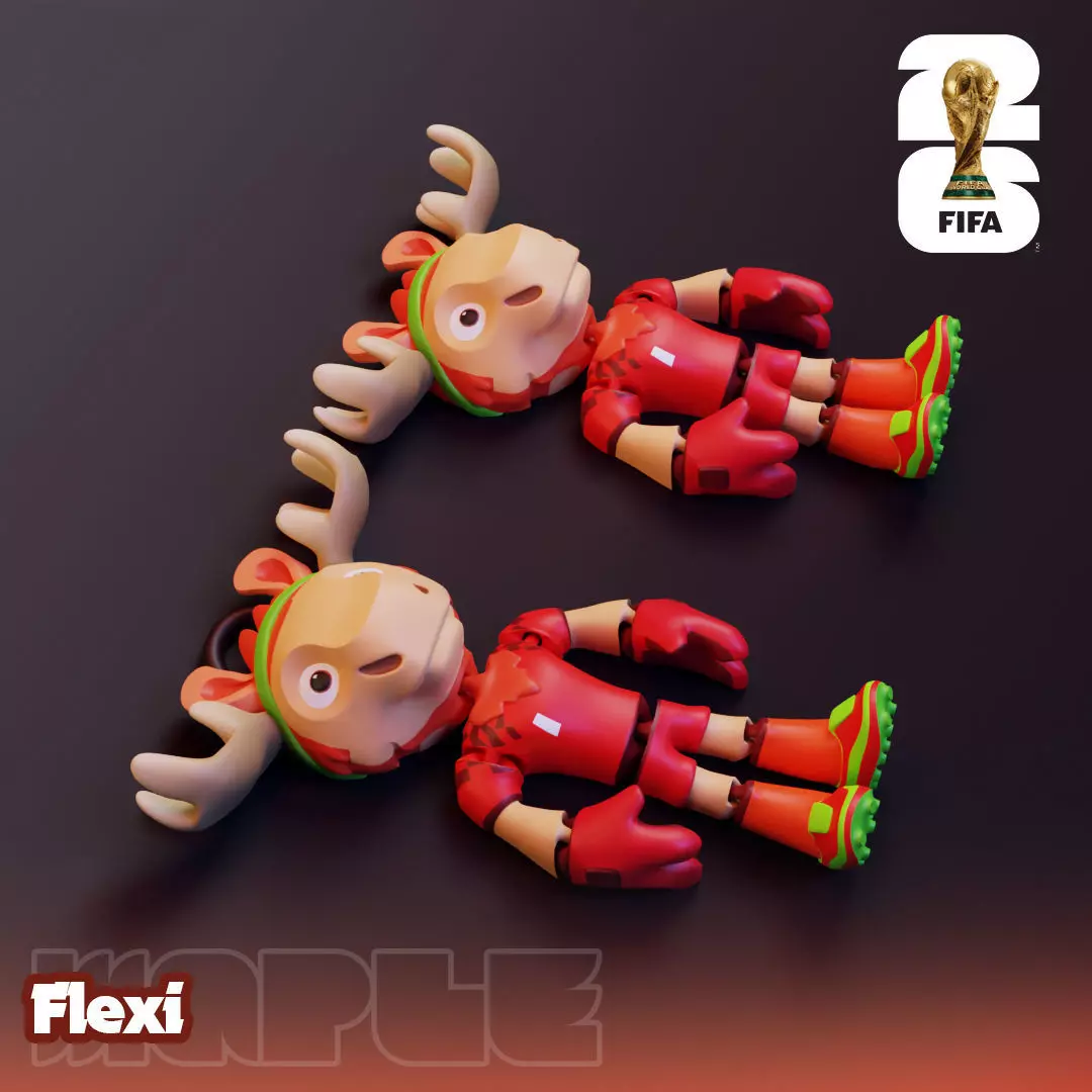 Maple Flexi - 2026 World Cup Mascot 3D print model_4