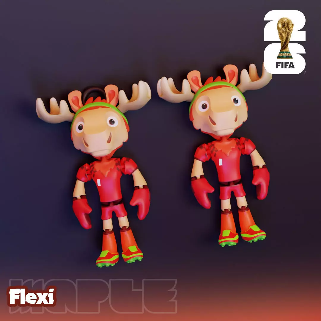 Maple Flexi - 2026 World Cup Mascot 3D print model_10