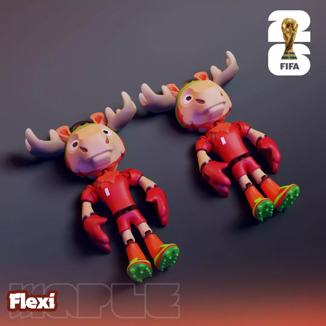 Maple Flexi - 2026 World Cup Mascot 3D print model_2