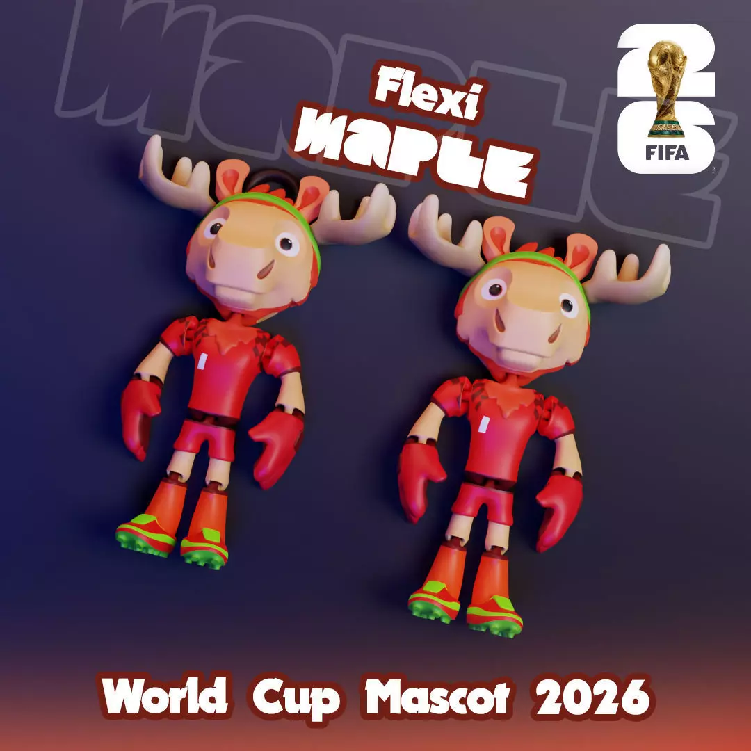 Maple Flexi - 2026 World Cup Mascot 3D print model_0