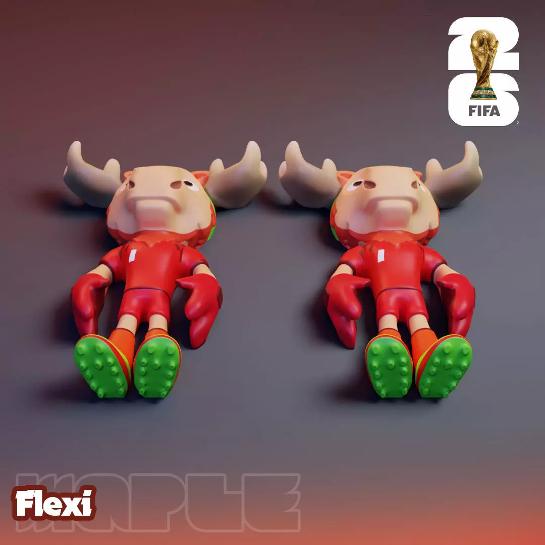 Maple Flexi - 2026 World Cup Mascot 3D print model_9