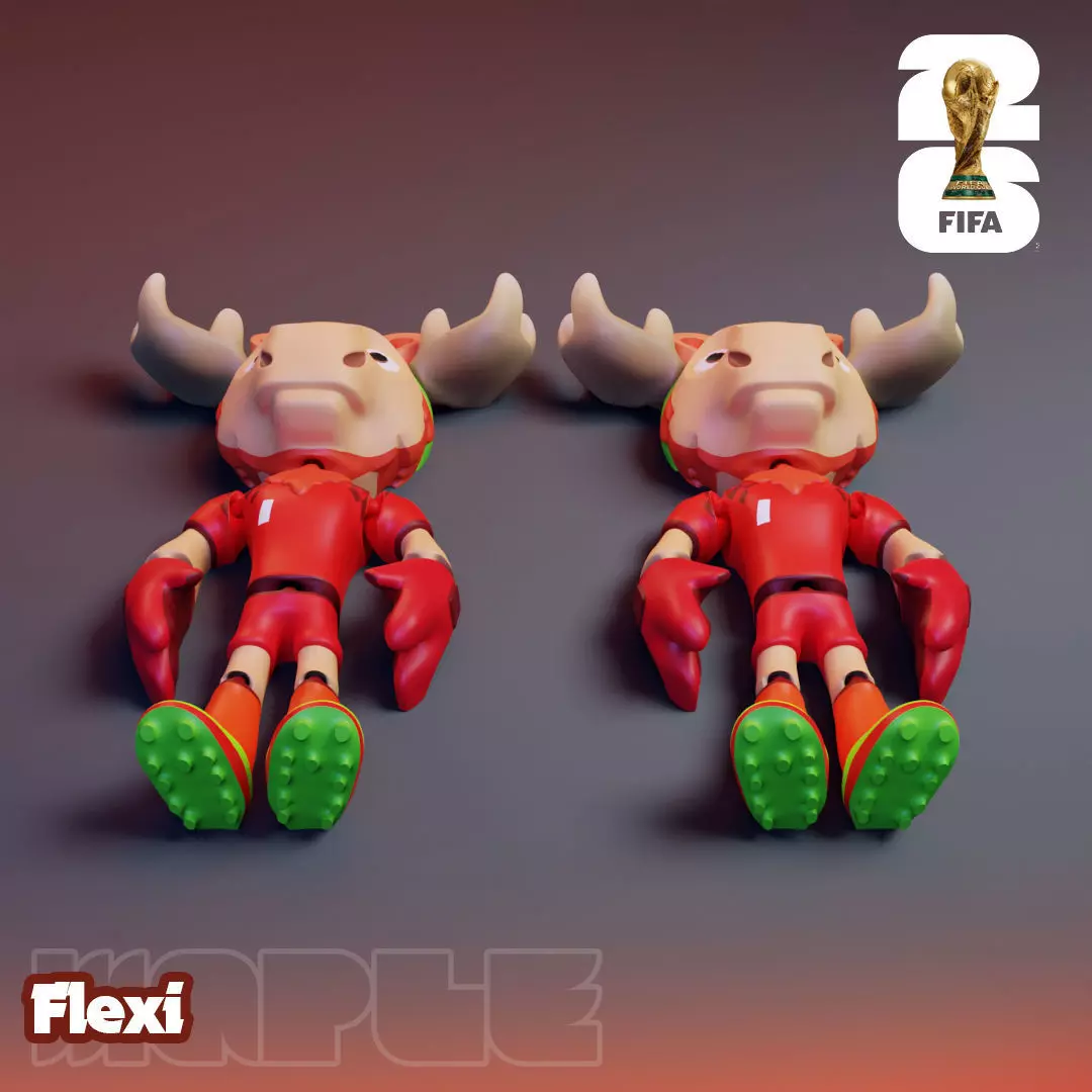 Maple Flexi - 2026 World Cup Mascot 3D print model_8