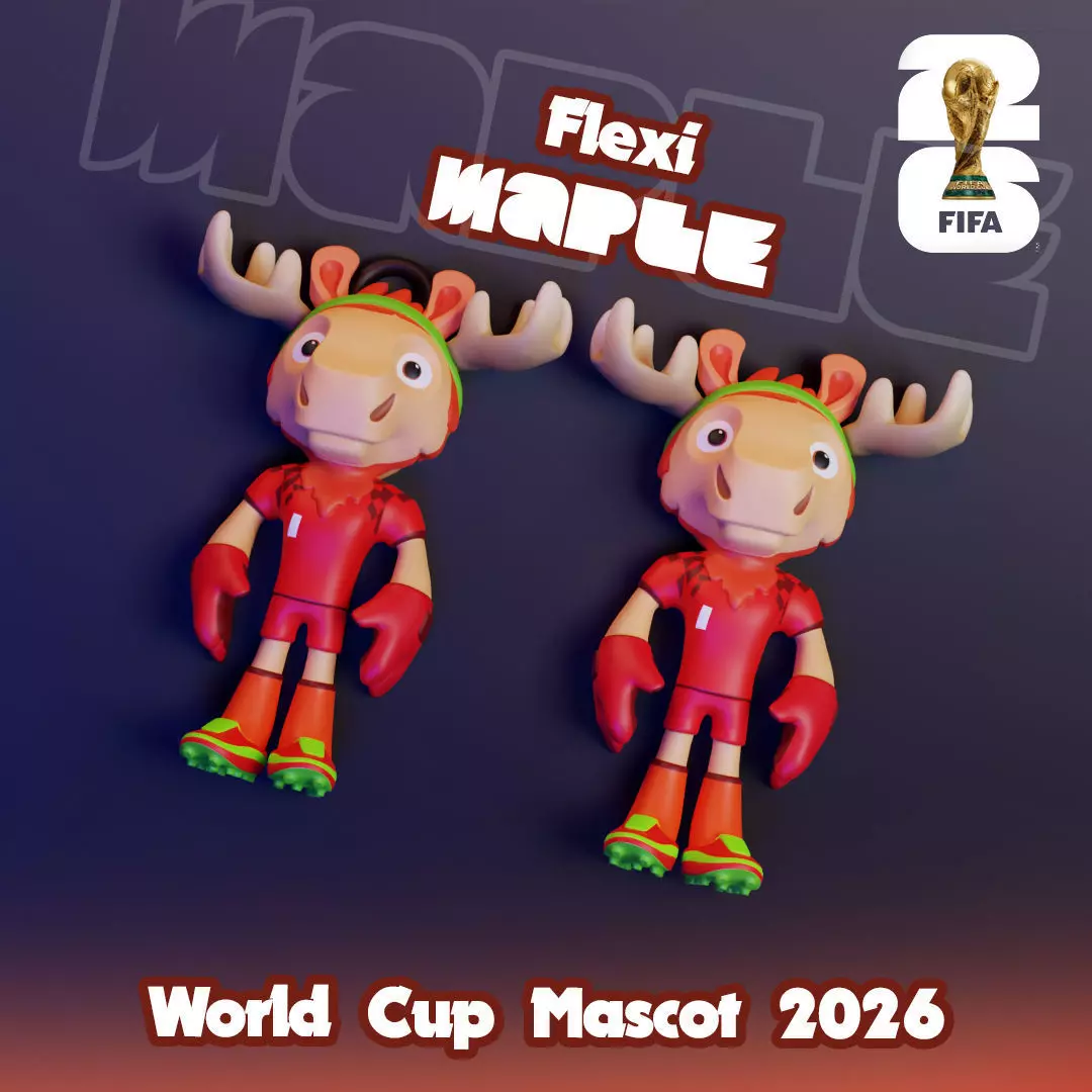 Maple Flexi - 2026 World Cup Mascot 3D print model_1