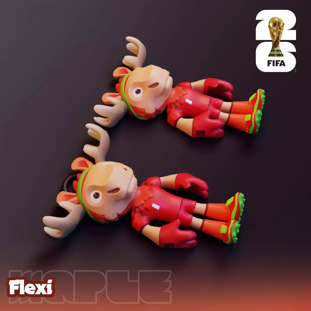 Maple Flexi - 2026 World Cup Mascot 3D print model_5