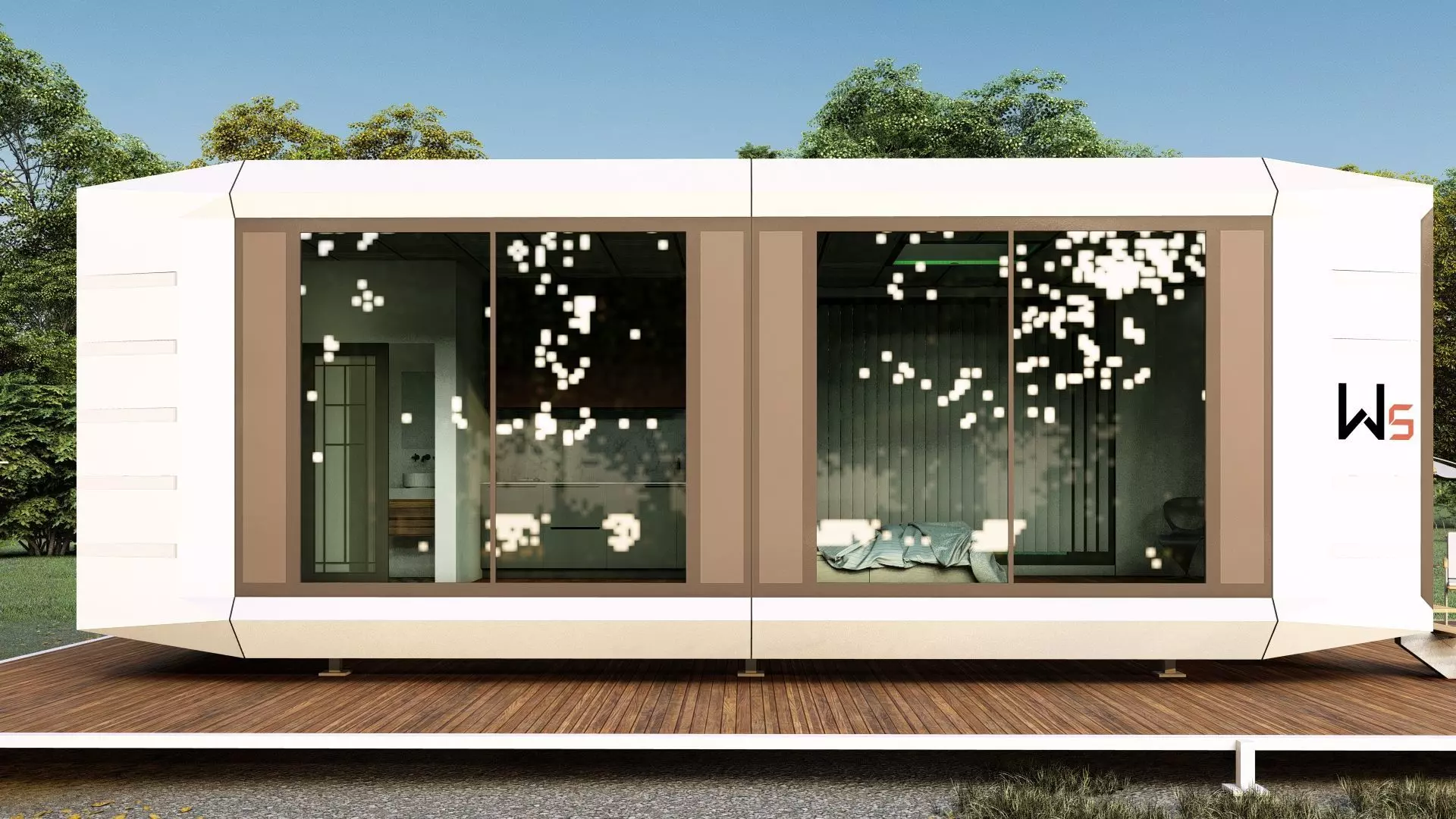 Capsule House W5 3D model_5