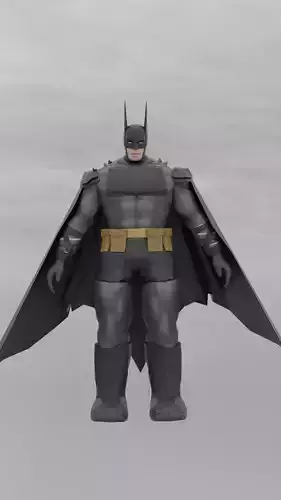 ABSOLUTE BATMAN - Low Poly 3d Model Rigged Game Ready