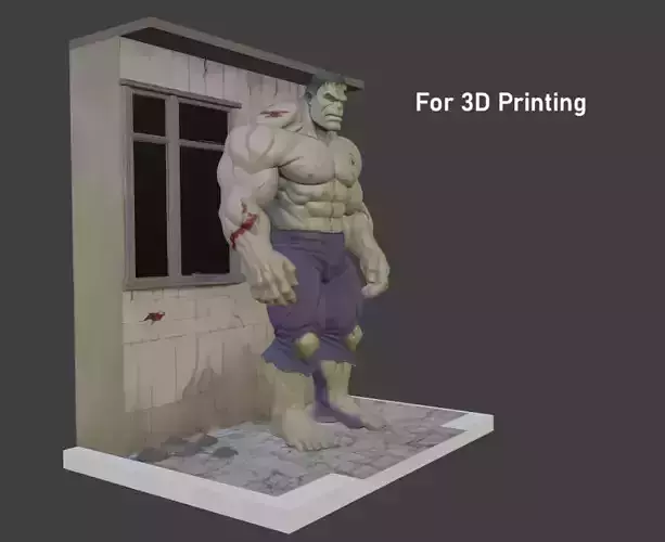 Hulk 3D Model For 3d Printing STL File