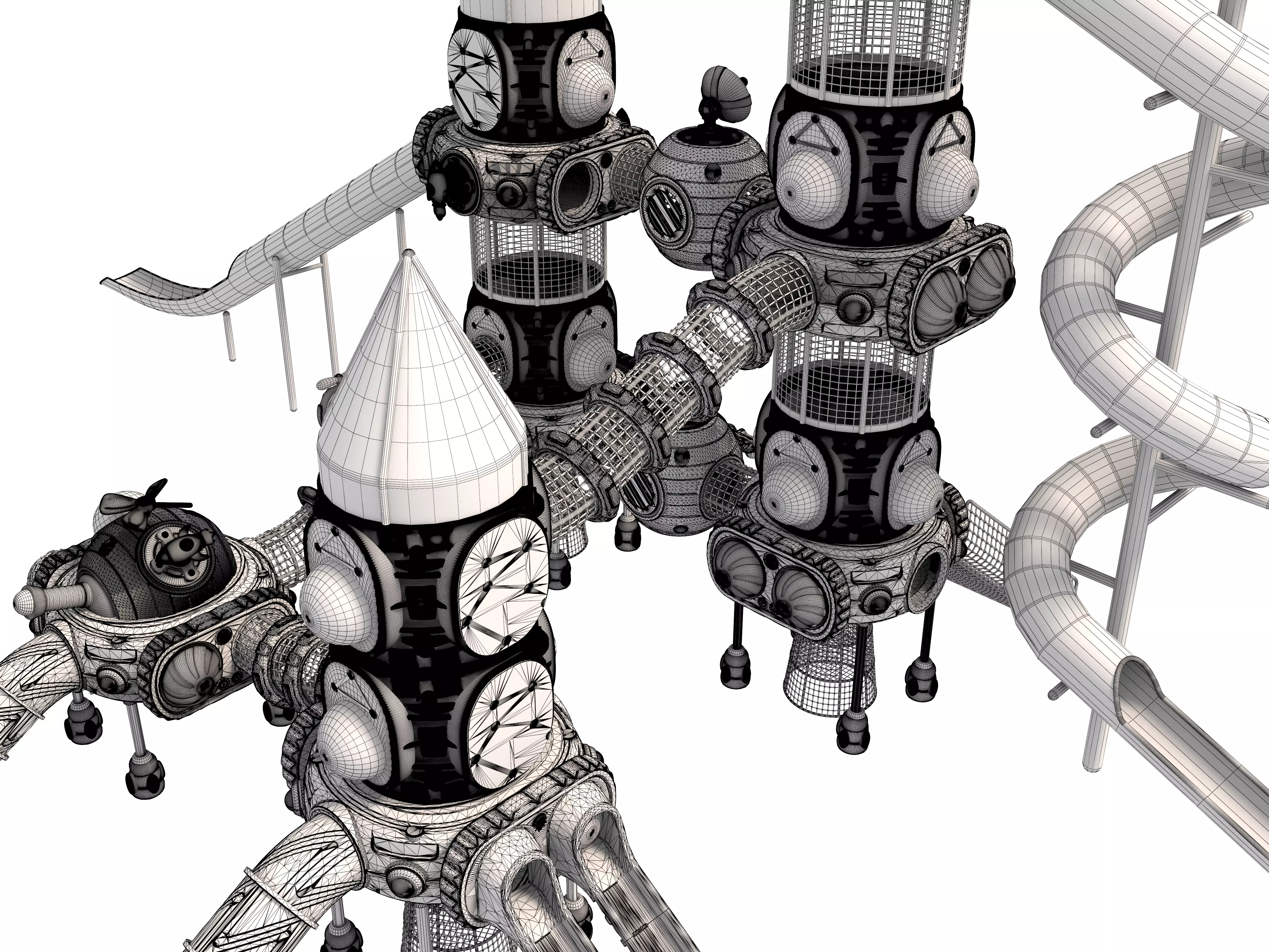 Playground for children 3D model_17