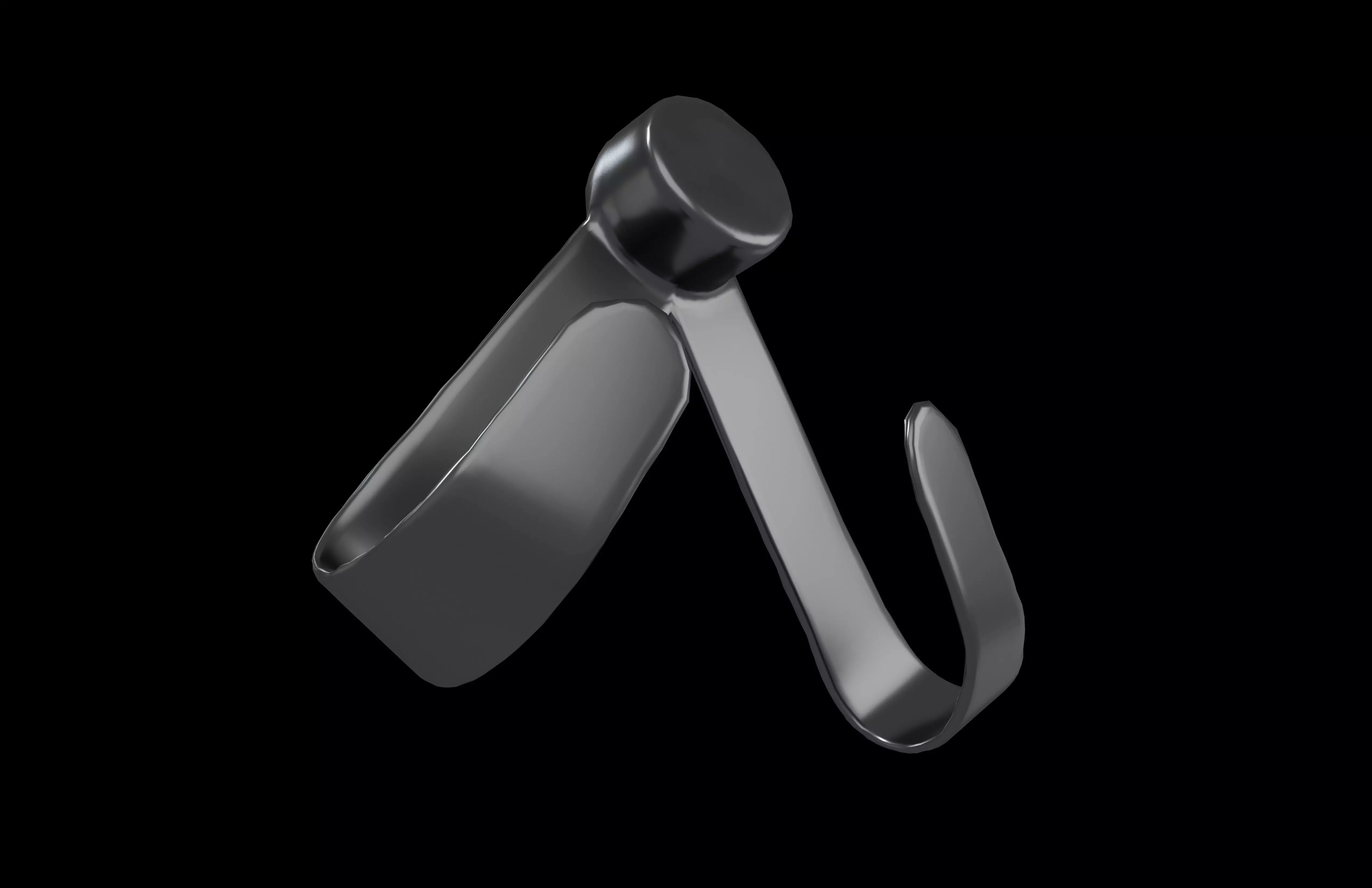 Storage Rack Wall Mount v1 002 Low-poly 3D model_3