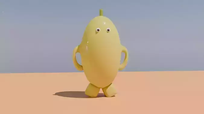 Potato MAN Low-poly 3D model