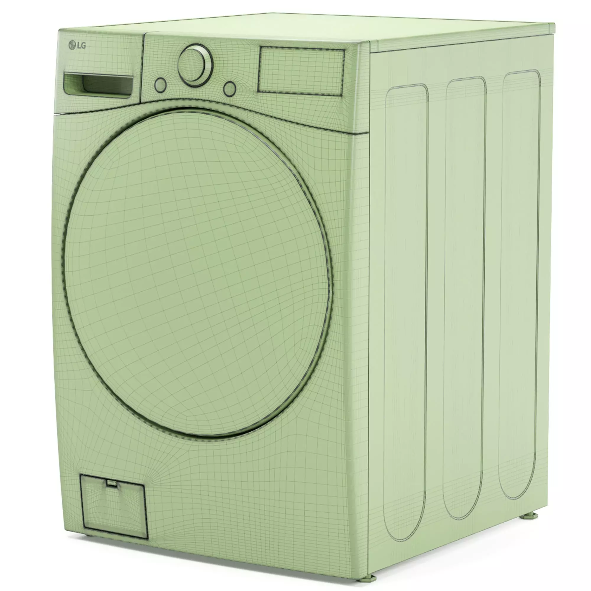 LG washing machine 3D model_6