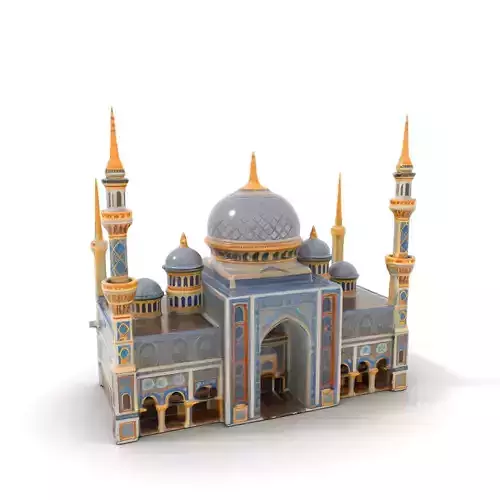 Majestic Mosque Architecture model pack Low-poly 3D model