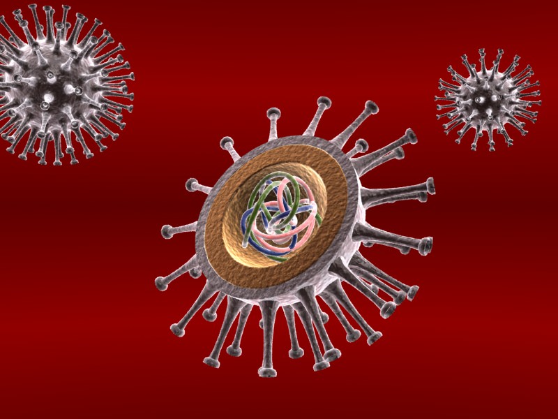 Flu Virus 3D model_1