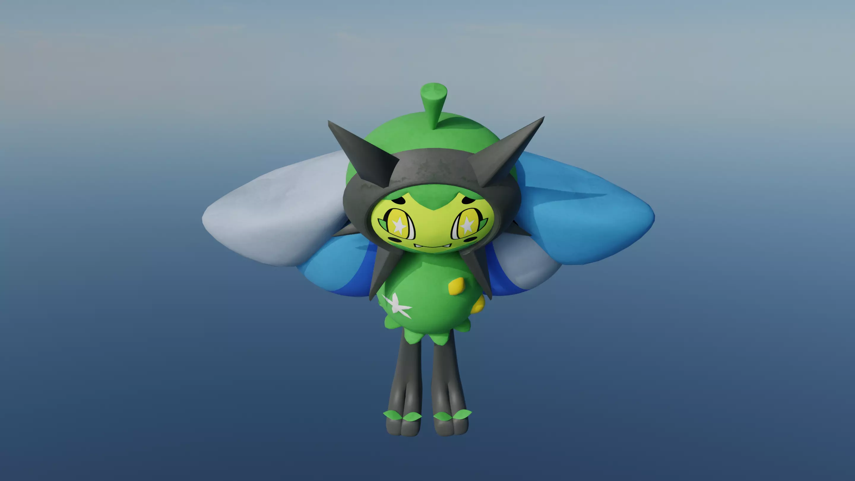 Pokemon Ogerpon Wellspring Mask and Shiny Version 3D model_14