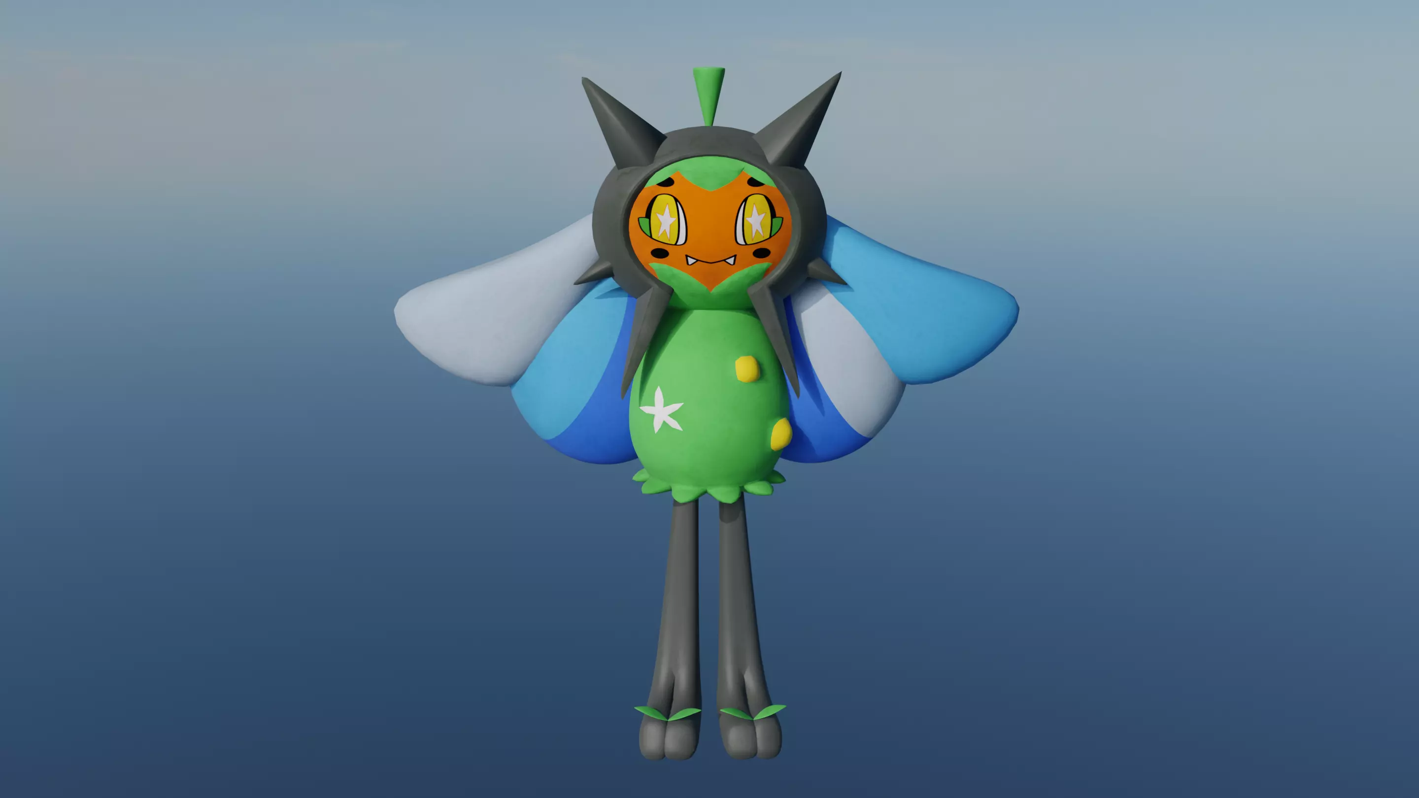 Pokemon Ogerpon Wellspring Mask and Shiny Version 3D model_1