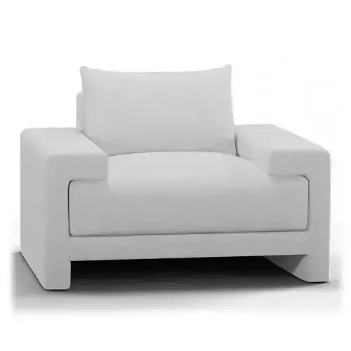Camden Chair White Fabric CB2