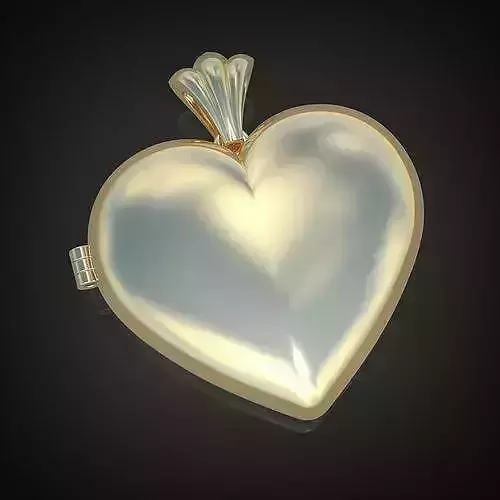 Heart Shaped Openable  Pendent 