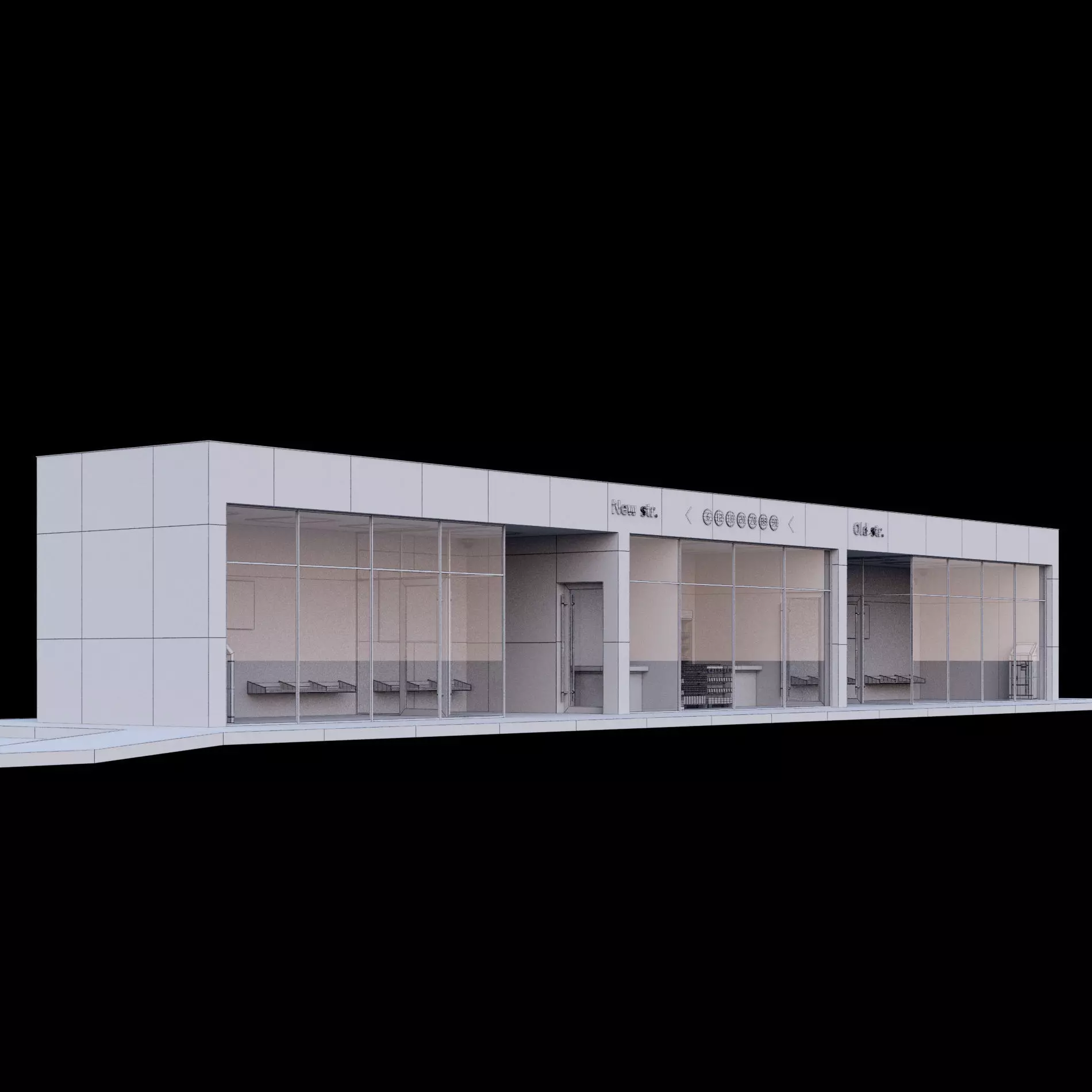 Bus station 3D model_2