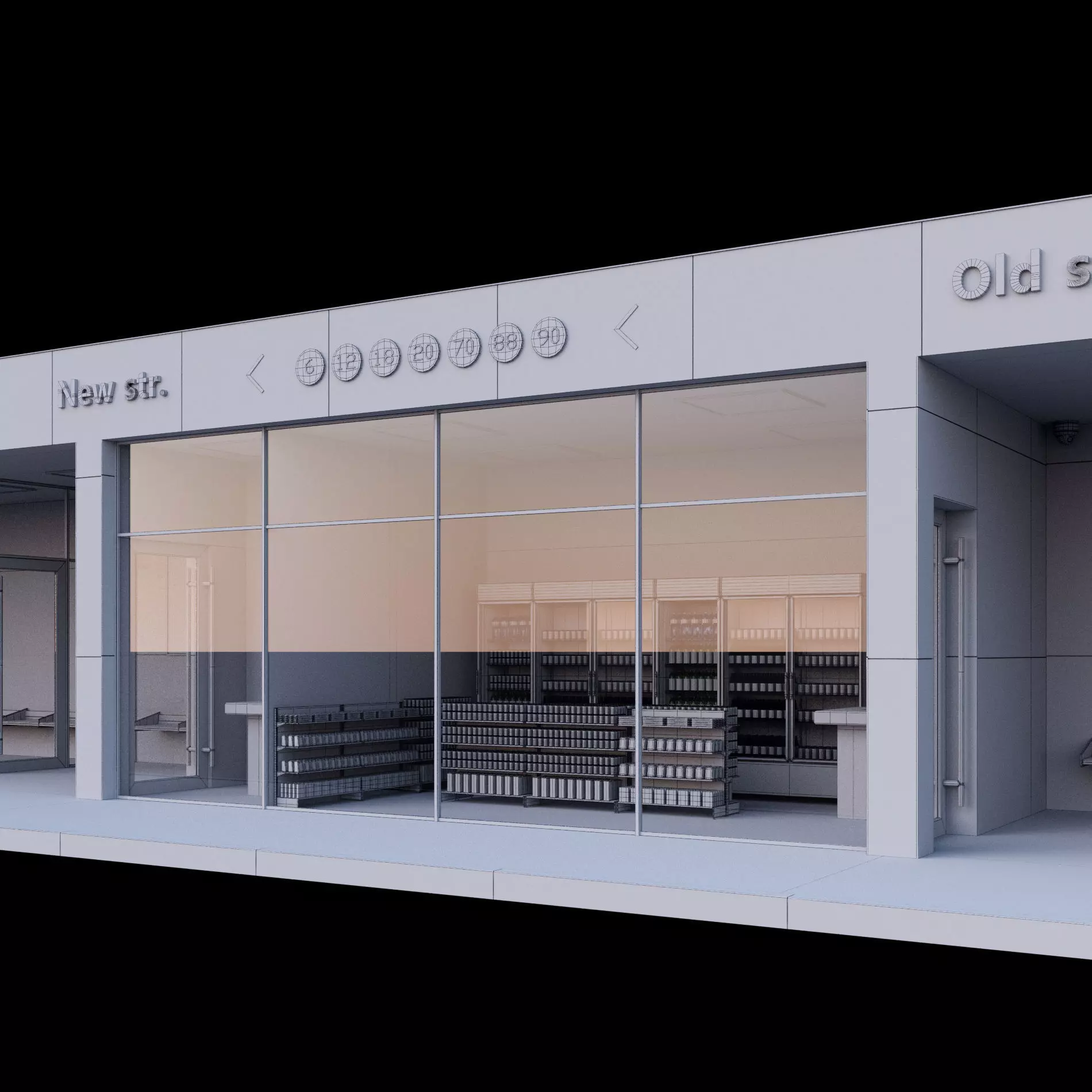 Bus station 3D model_14