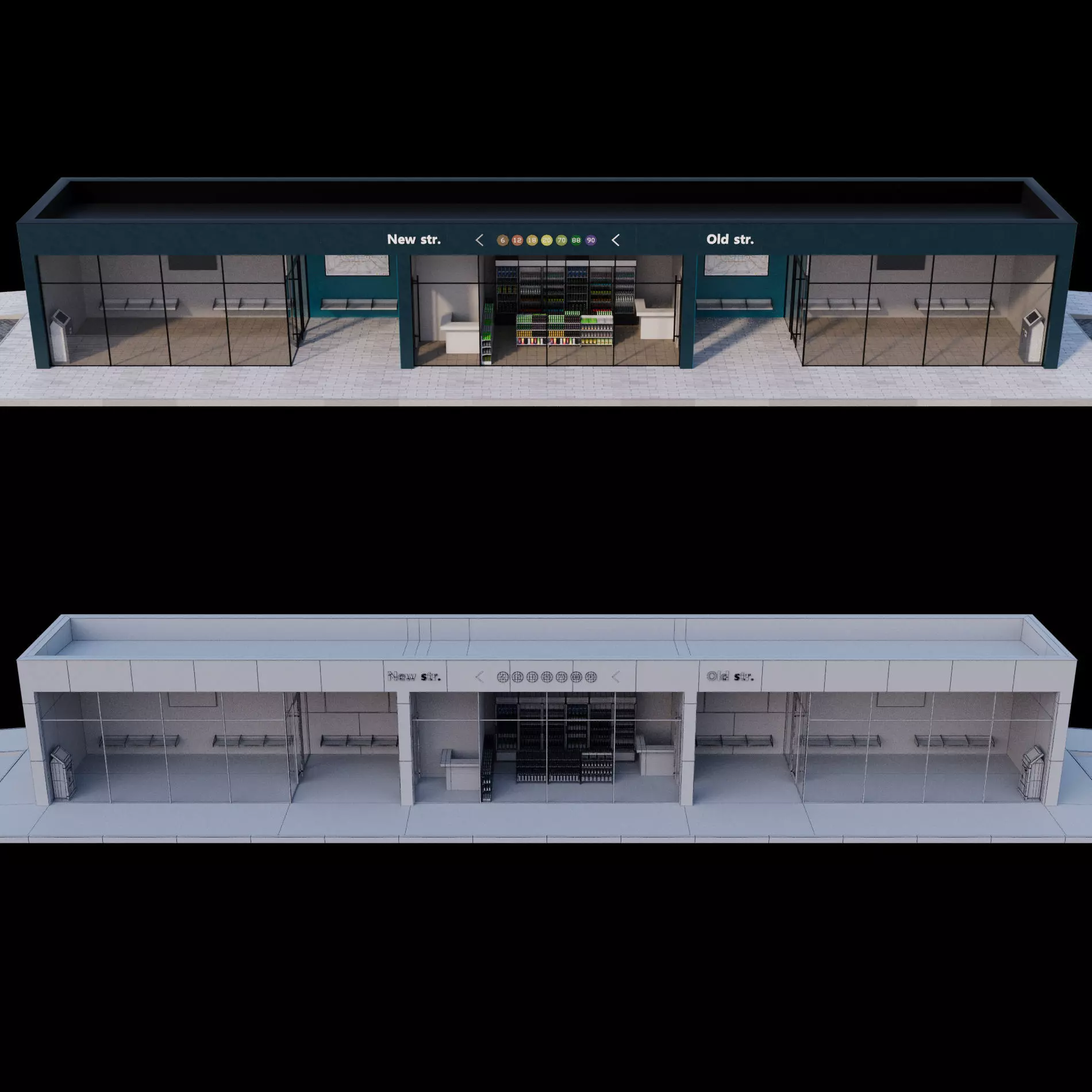 Bus station 3D model_15
