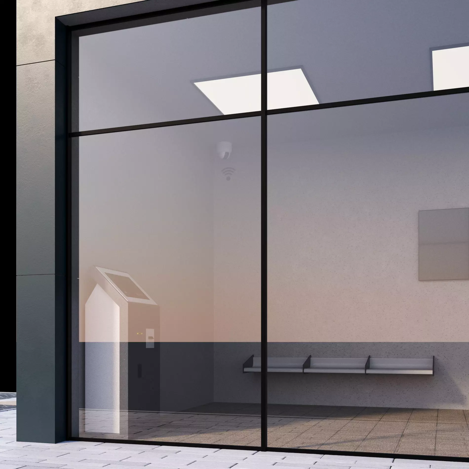 Bus station 3D model_23